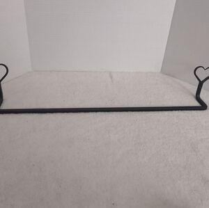 Wrought Iron Heart - Towel Bar Large 24" (Made in USA)